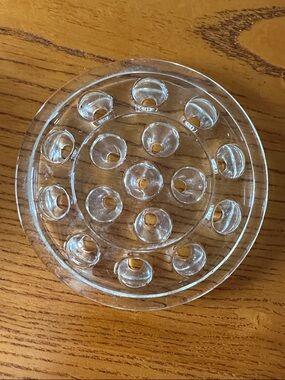 Clear Glass Flower Frog Vase Insert - Crystal-Look Floral Holder